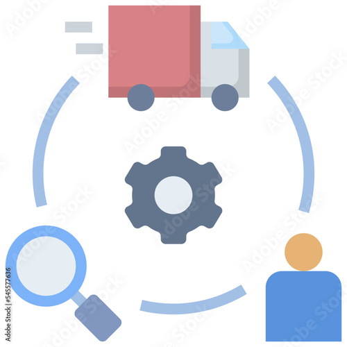 supply flat style icon