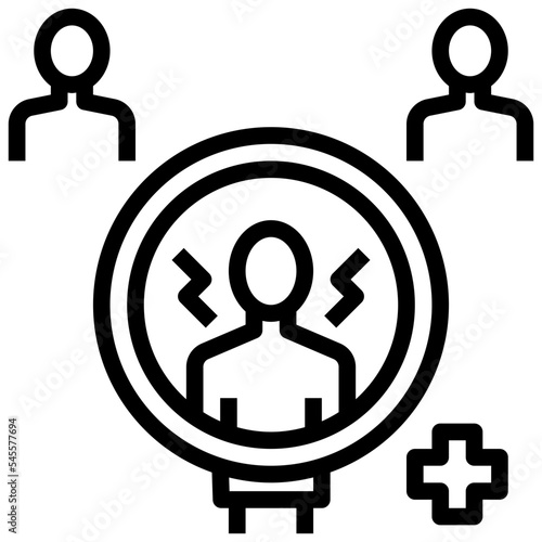 screening outline style icon