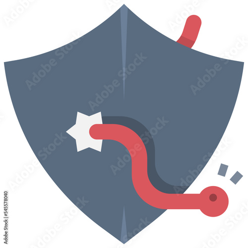 vulnerability flat style icon