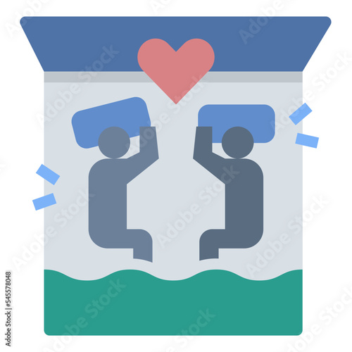 wakeup flat style icon