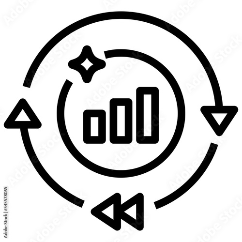 speed outline style icon