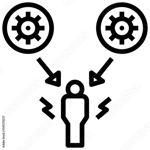 susceptible outline style icon