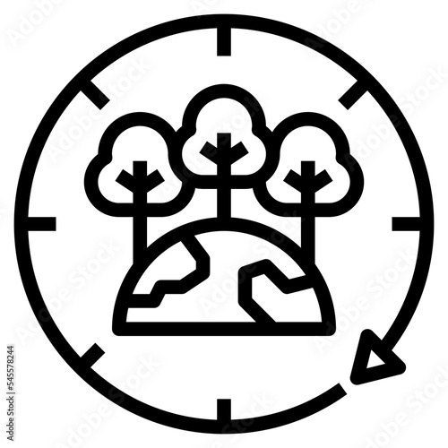 sustainably outline style icon
