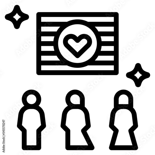 symbolic outline style icon