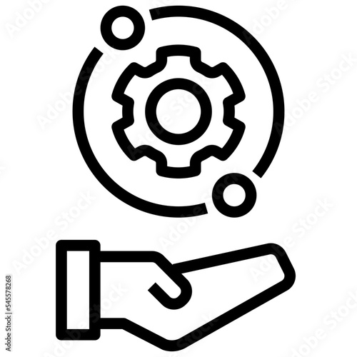 system outline style icon