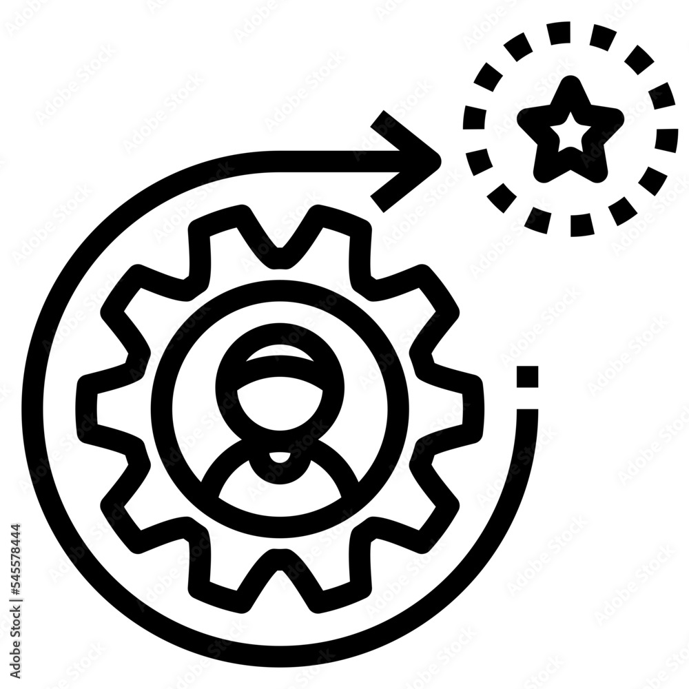 training outline style icon training outline style icon