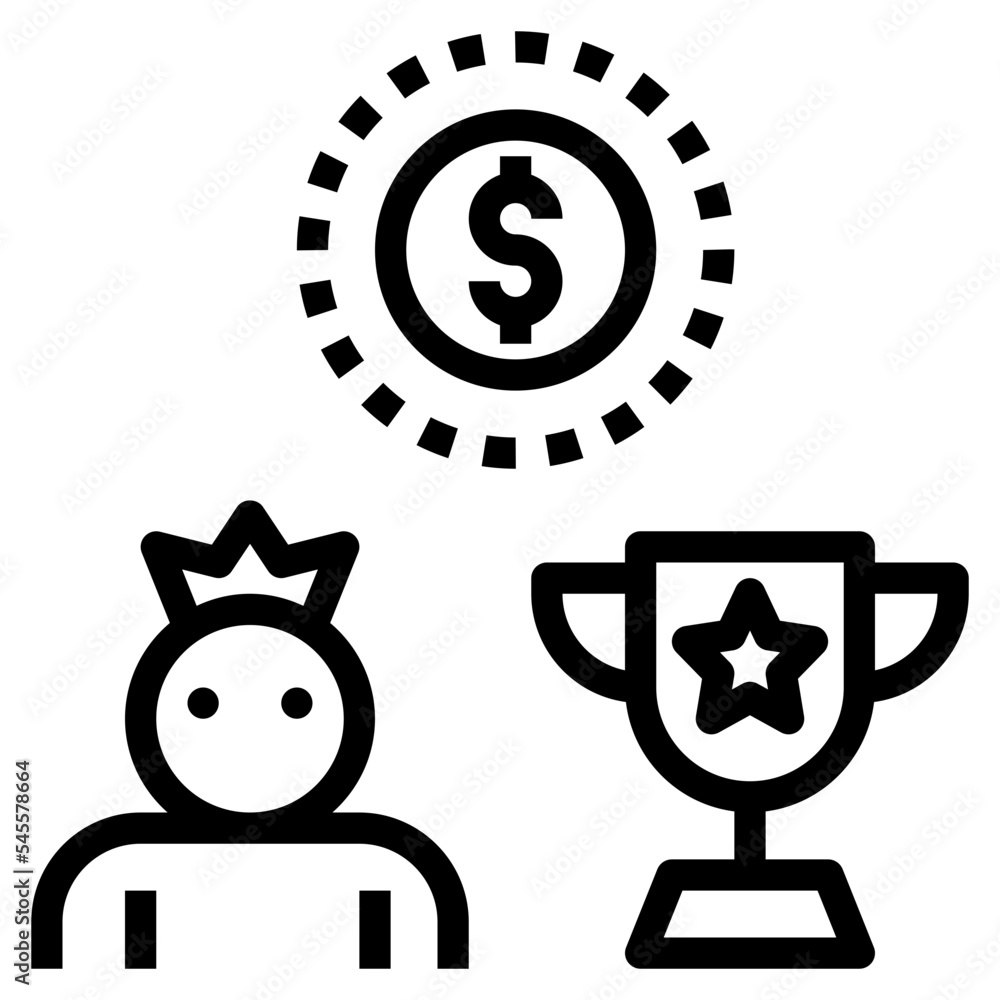 winner outline style icon winner outline style icon