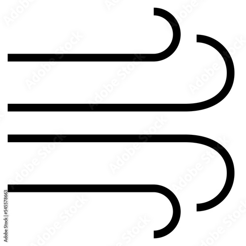 windy outline style icon