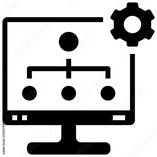 automation software glyph style icon