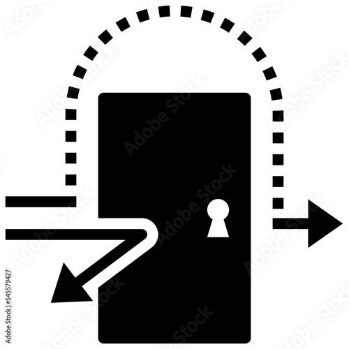 backdoor glyph style icon