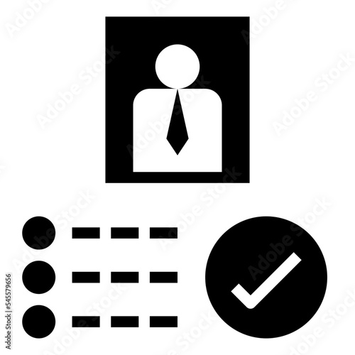 competent glyph style icon