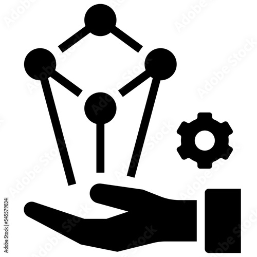 data glyph style icon