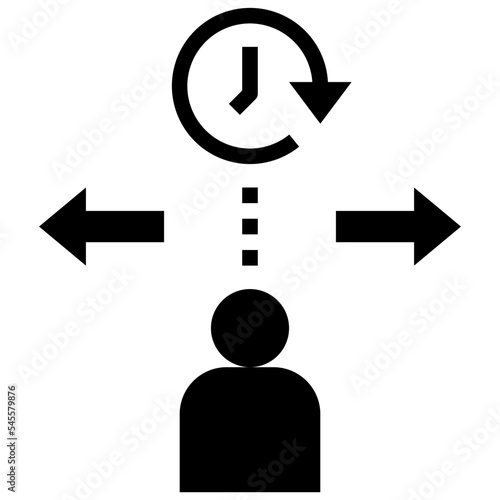 decision glyph style icon