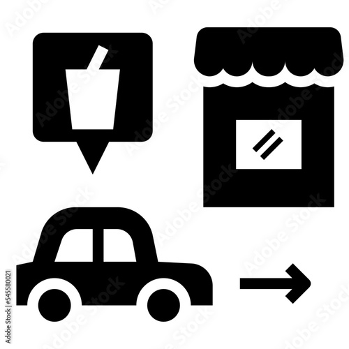 drive glyph style icon