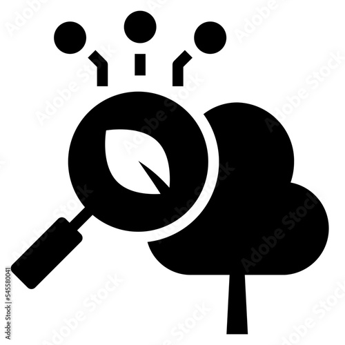 ecological glyph style icon