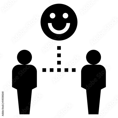 friendly glyph style icon