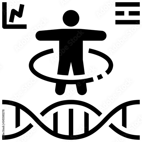 genetic glyph style icon