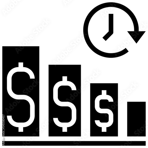 inflation glyph style icon