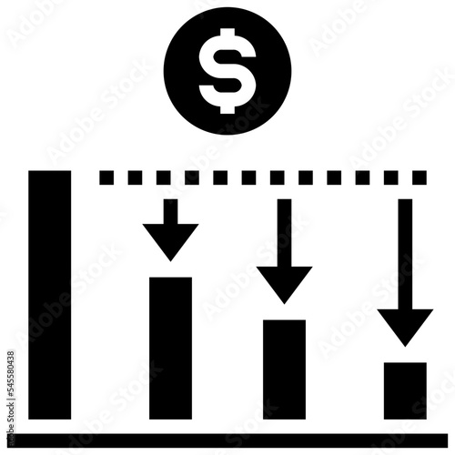 inflation glyph style icon