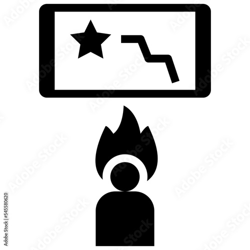 loss glyph style icon