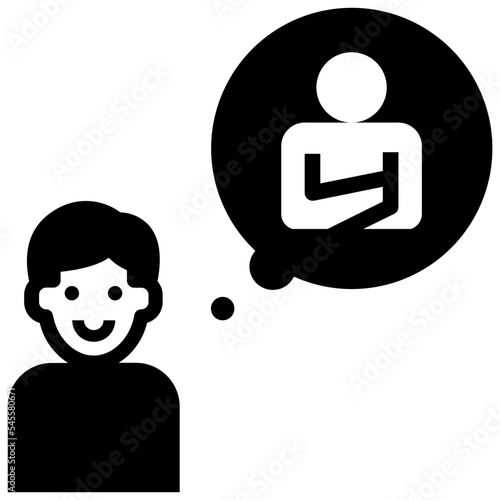 manager glyph style icon