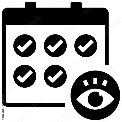 observation glyph style icon