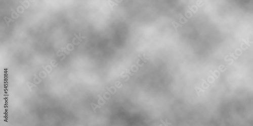Abstract background with black sky with white clouds .Gray aquarelle painted paper textured canvas for design and Fog or smoke isolated on black background.. vintage and gray cloud paper texture .