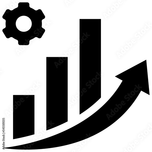 performance glyph style icon