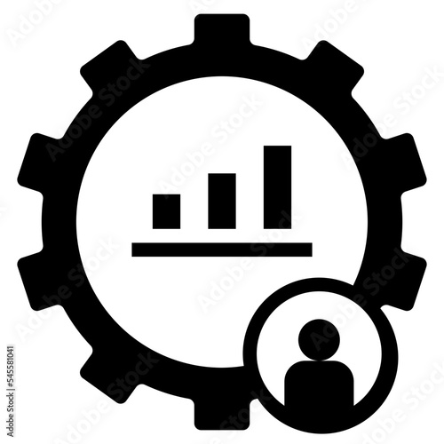 personal development glyph style icon