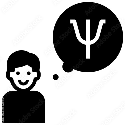 physiologist glyph style icon