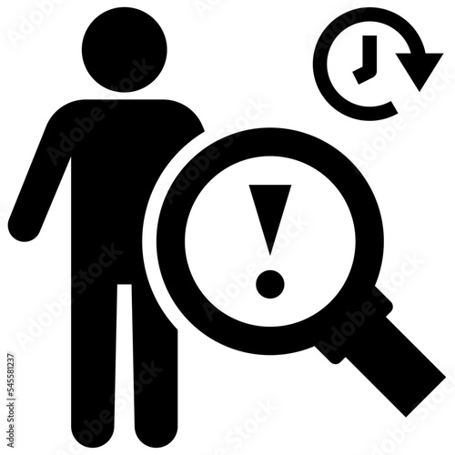 prognosis glyph style icon