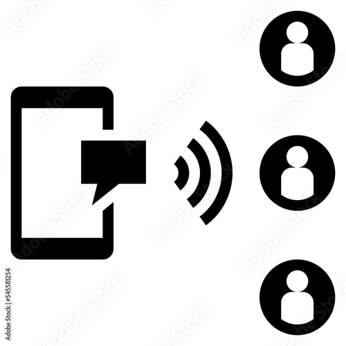 propaganda glyph style icon