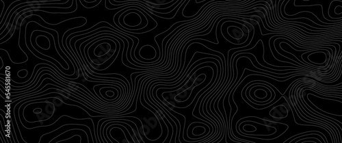 Topographic map background concept. Topo contour map. Rendering abstract illustration. Vector abstract illustration. Geography concept. paper texture design .Imitation of a geographical map . 