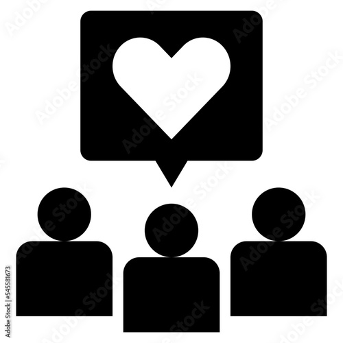 subscriber glyph style icon