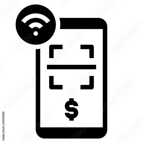 touchless glyph style icon