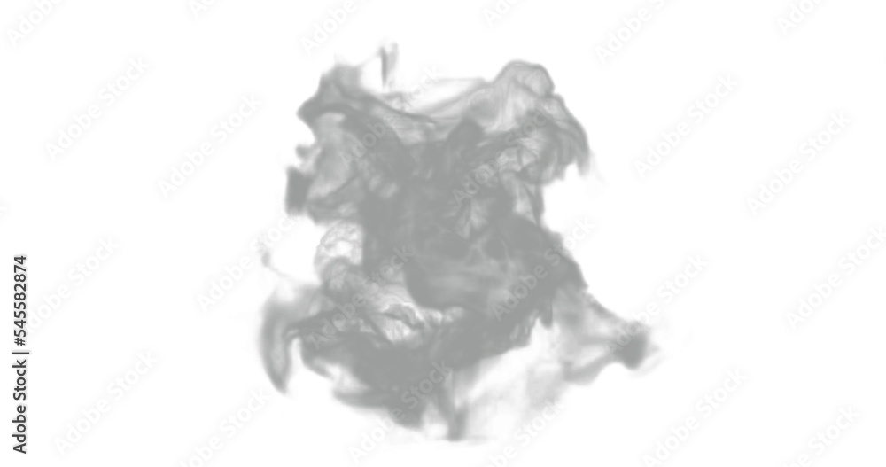 isolated steam or gas smoke texture for fire or hot temperature, in png