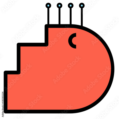 acupuncture filled outline style icon