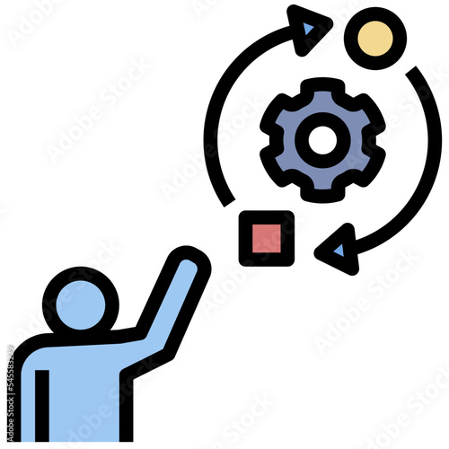 adapting filled outline style icon