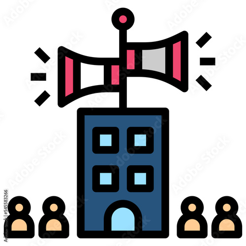 фотографія advocacy filled outline style icon