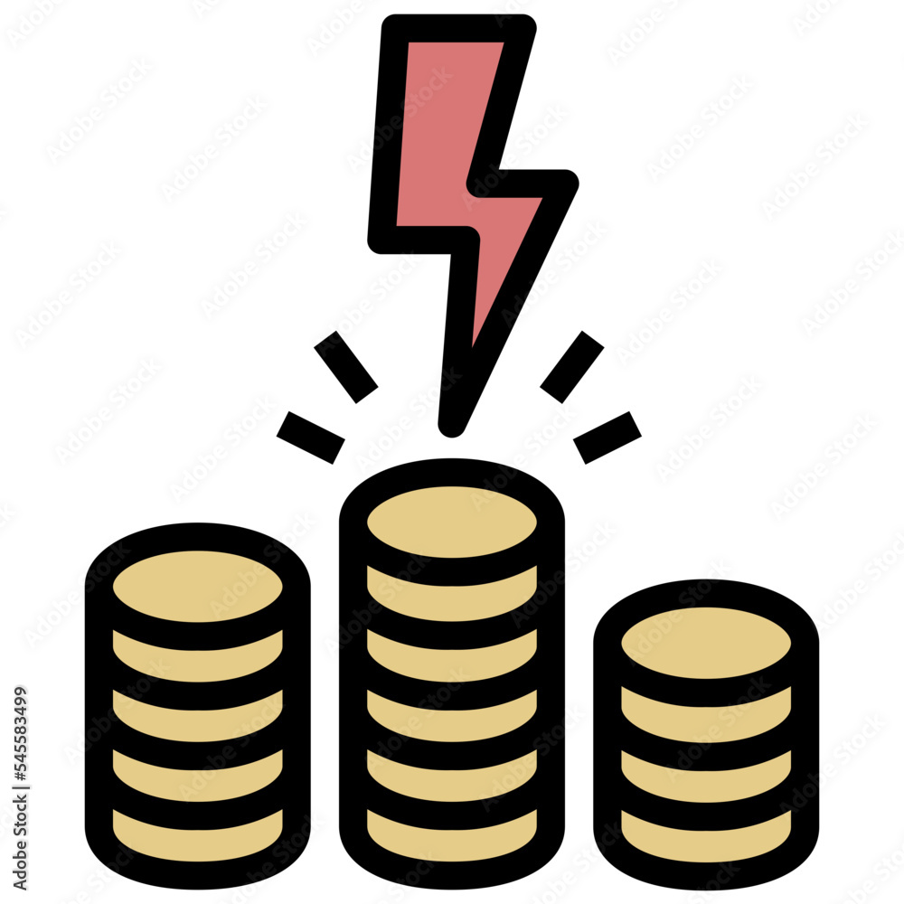 bankrupt filled outline style icon bankrupt filled outline style icon