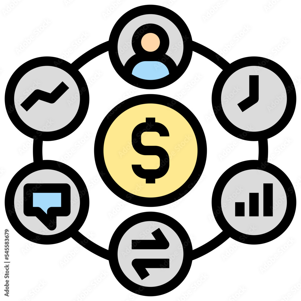 business filled outline style icon business filled outline style icon