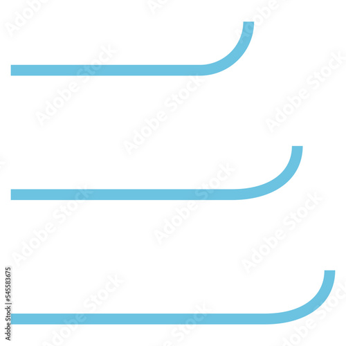 breeze filled outline style icon