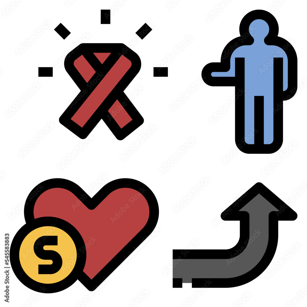 charity filled outline style icon charity filled outline style icon