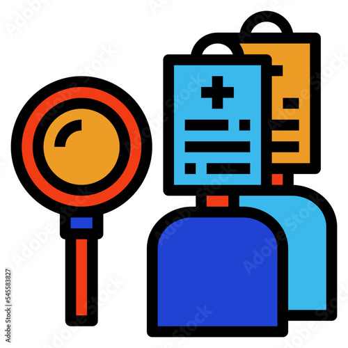 cases filled outline style icon