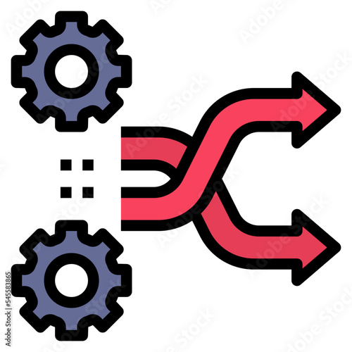 change filled outline style icon
