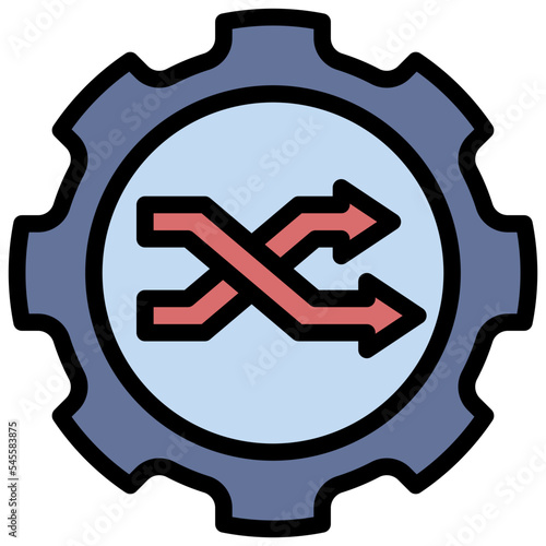 change filled outline style icon