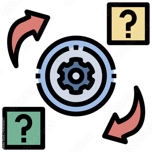changeable filled outline style icon