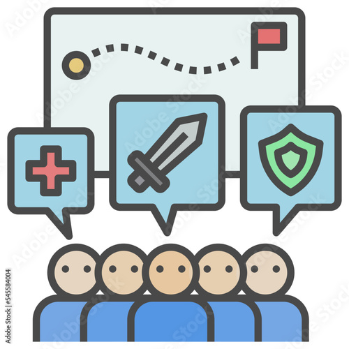 communication filled outline style icon