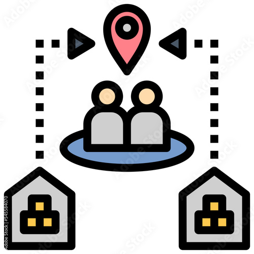 competitor filled outline style icon