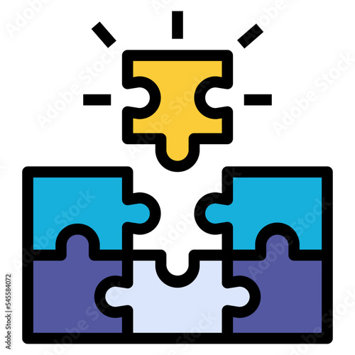 Tablou pe pânză complementary filled outline style icon